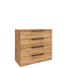 Широкий комод Наполи Лайт (дуб Крафт золотой)