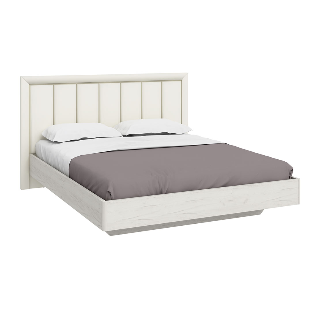 Двуспальная кровать Napoli-2 (Крафт белый)