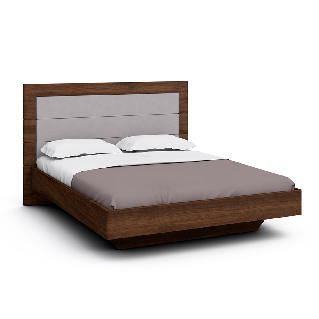 Двуспальная кровать с ящиком для белья Илма-2 (орех Коламбия/F57)