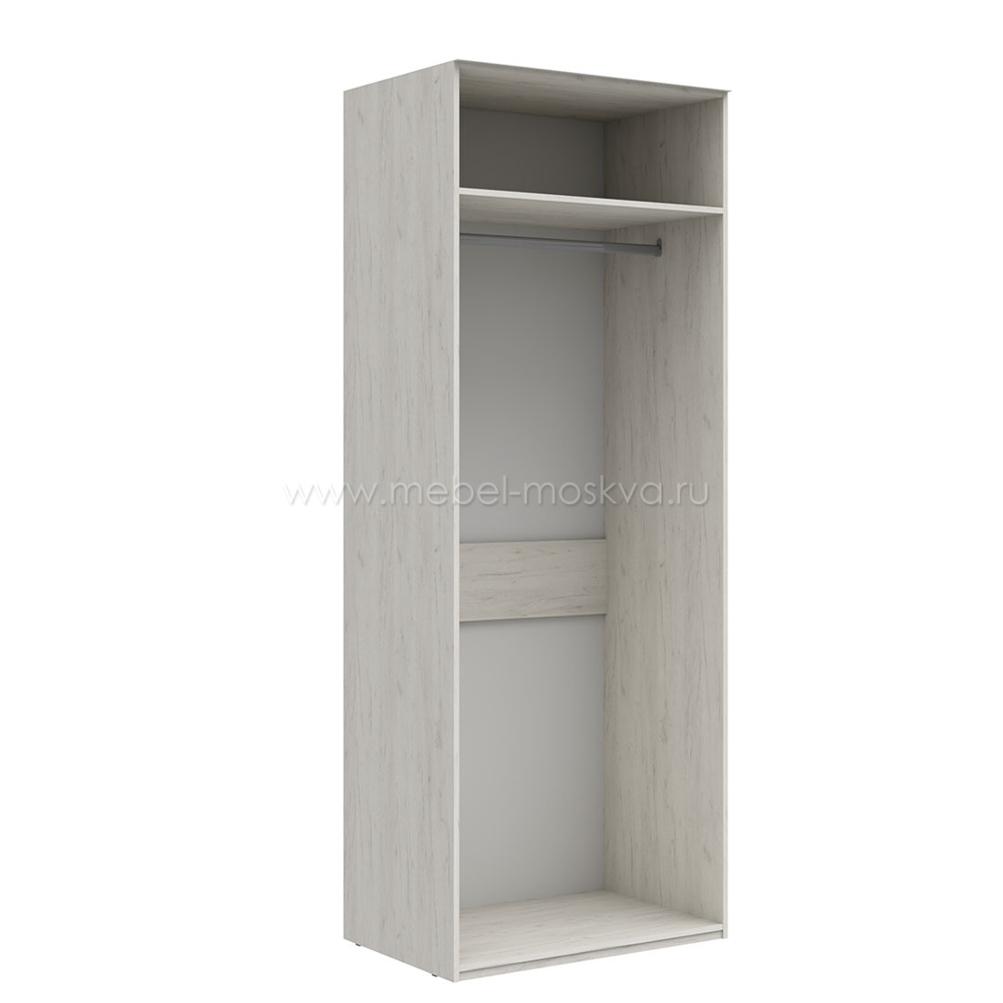Шкаф для одежды Наполи Принт (Крафт белый/белый глянец)