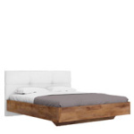 Кровать 160х200 с мягким изголовьем  Solo QUATRO (таксония/экокожа)