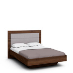 Двуспальная кровать Илма-2 (орех Коламбия/Houston 87)