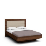 Двуспальная кровать с ящиком для белья Илма-2 (орех Коламбия/Houston 12)