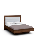 Двуспальная кровать с ящиком для белья Илма-2 (орех Коламбия/Houston 83)