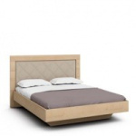 Двуспальная кровать с ящиком для белья Илма-2 (дуб Ривьера/Kenya Beige)