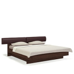 Кровать с подъёмным основанием 180х200  (орех Коламбия/экокожа коричневая)