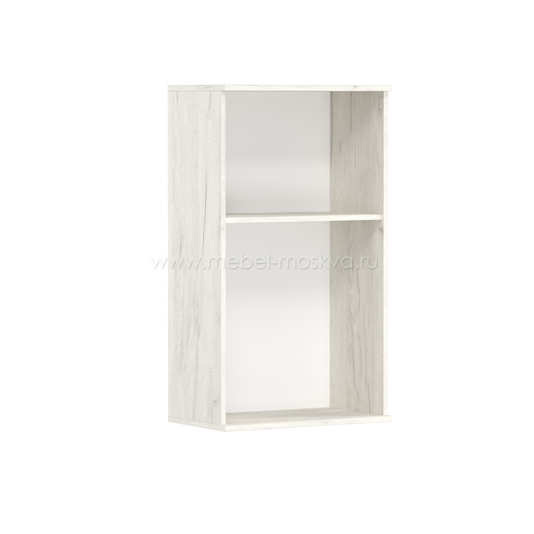 Навесной шкаф-витрина Napoli (Крафт белый/бетон Dark) правый