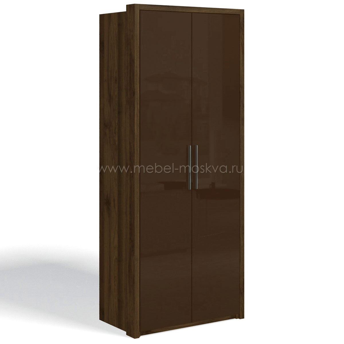 Шкаф для одежды Solo (орех Коламбия/коричневый глянец)