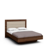 Двуспальная кровать с ящиком для белья Илма-2 (орех Коламбия/Houston 12)