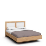 Двуспальная кровать с ящиком Napoli-3 (Дуб натуральный/белый матовый)
