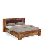 Двуспальная кровать 160х200  Blade (тис Таксония/коричневый глянец)