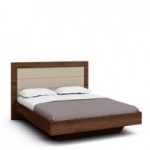 Двуспальная кровать Илма-2 (орех Коламбия/Kenya Beige)