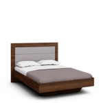 Двуспальная кровать с ящиком для белья Илма-2 (орех Коламбия/Houston 87)